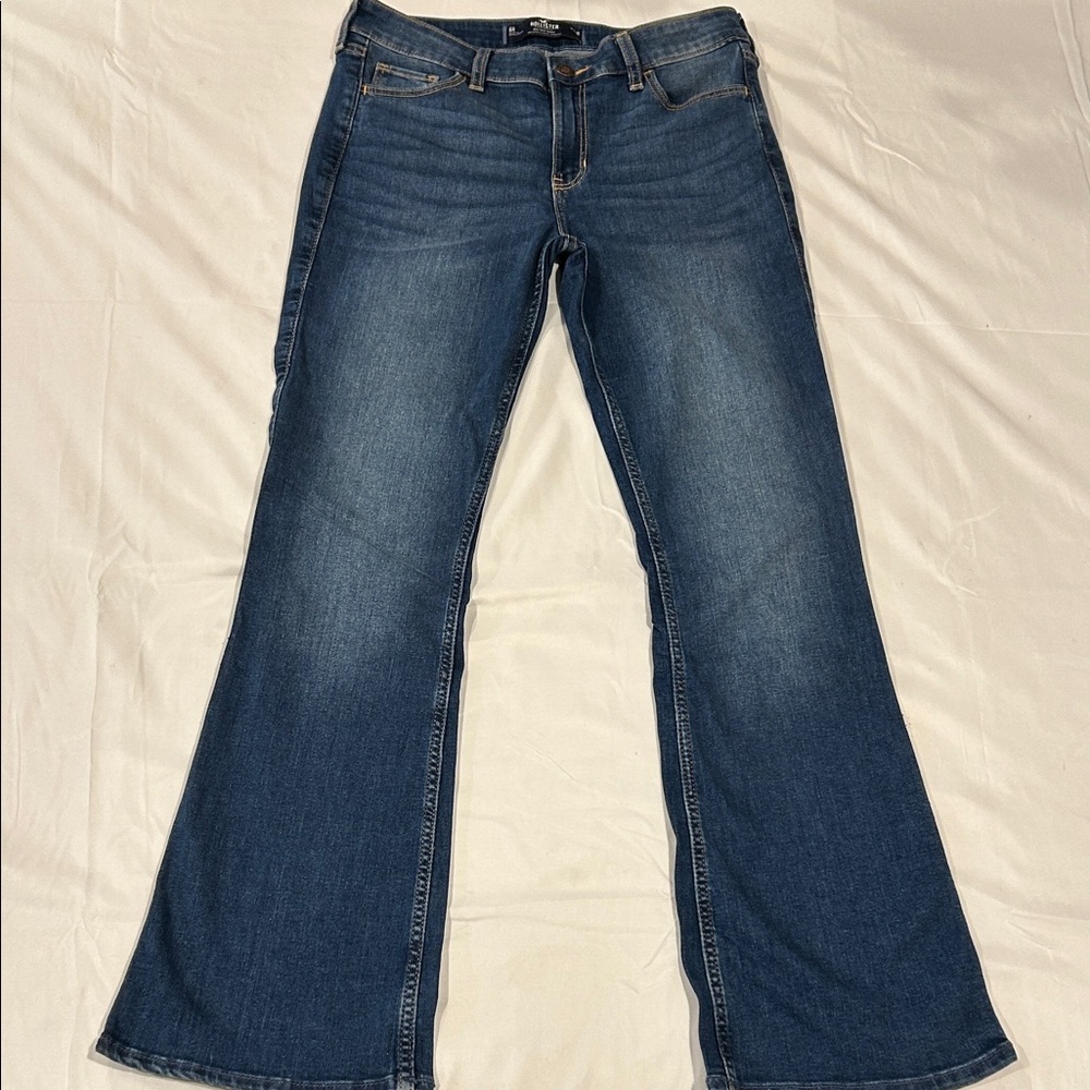 Hollister Classic Blue Stretch Women's Jeans Mid Rise Boot Size 6R 28R